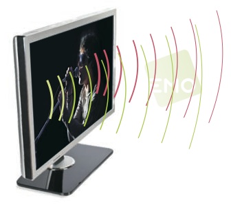 Emo Labs Invisible Speakers Behind Screen