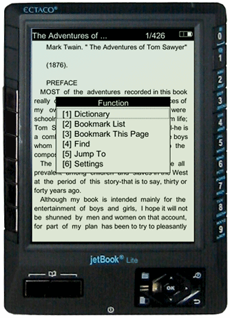 ECTACO jetBook-Lite eBook Reader