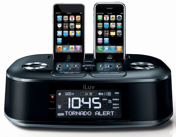 iLuv iMM183 Hi-Fi Dual Alarm Clock Radio with NOAA / S.A.M.E Weather Hazard Alert