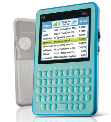 TwitterPeek Mobile Tweeting Device - Aqua