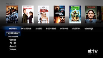 Apple TV 3 Menu