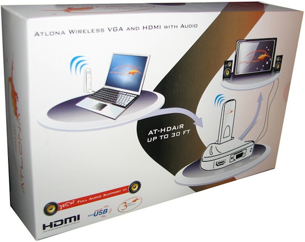 Atlona AT-HDAiR Wireless USB to HDMI or VGA Adapter with Audio - Packaging